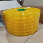 Rèm ngăn lạnh PVC màu vàng