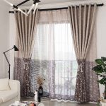 Mẫu rèm vải đẹp gấm hoa văn 