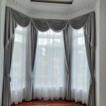 Rèm nữ hoàng phòng khách màu xám
